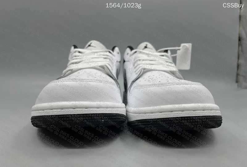 AJ1 Low White Black - DT 2