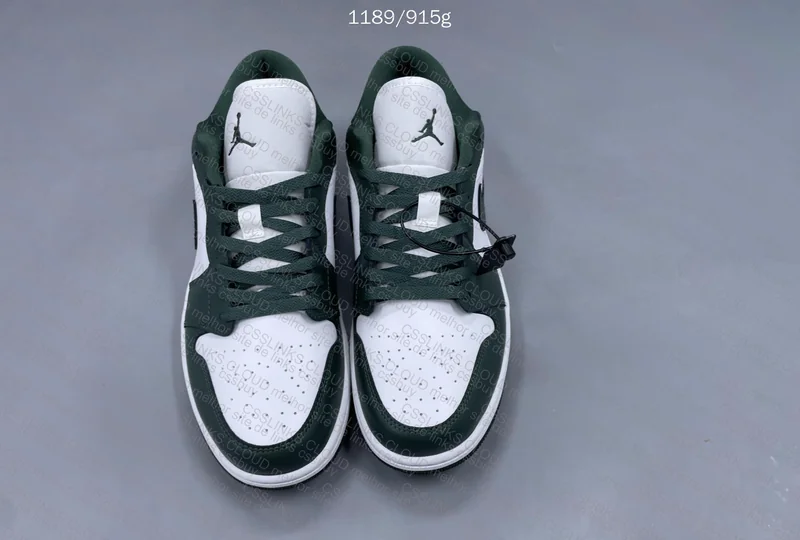 AJ1 LOW White/Green
