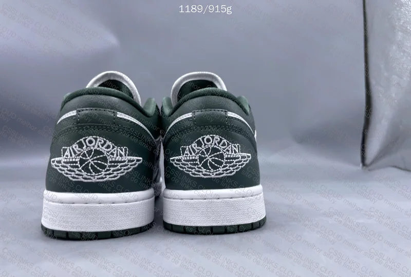 AJ1 LOW White/Green 3