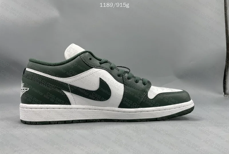 AJ1 LOW White/Green 4
