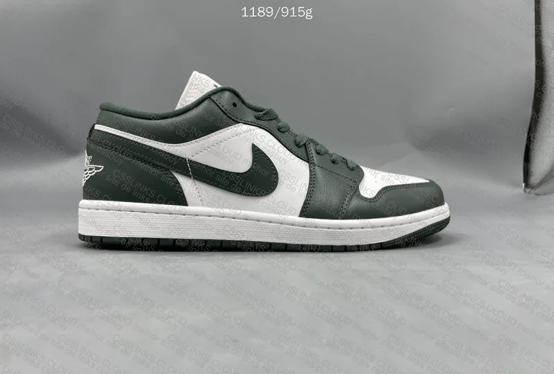 AJ1 LOW White/Green 9