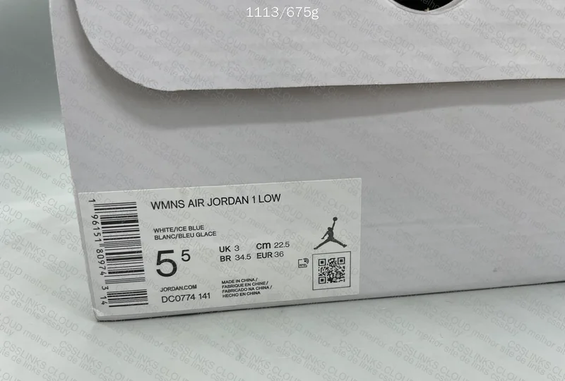 AJ1 LOW Women - White Ice Blue 3