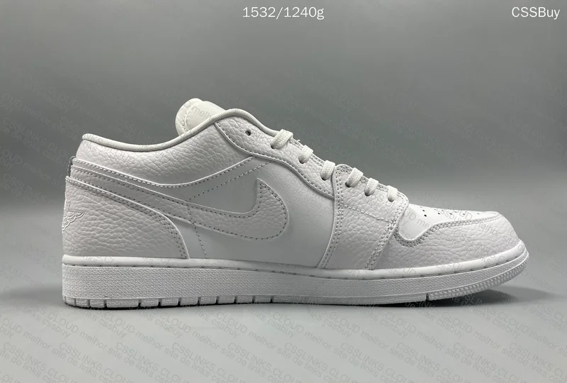 AJ1 Mid Apricot + AJ1 Low (All White) 4