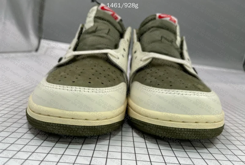 AJ1 travis medium olive