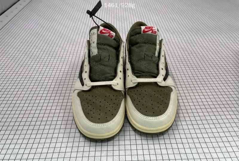 AJ1 travis medium olive 2