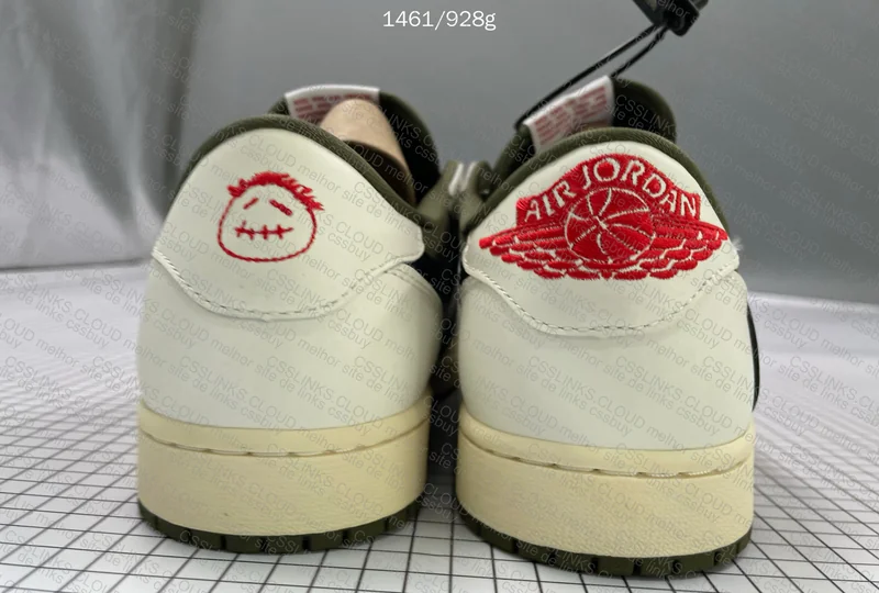 AJ1 travis medium olive 3