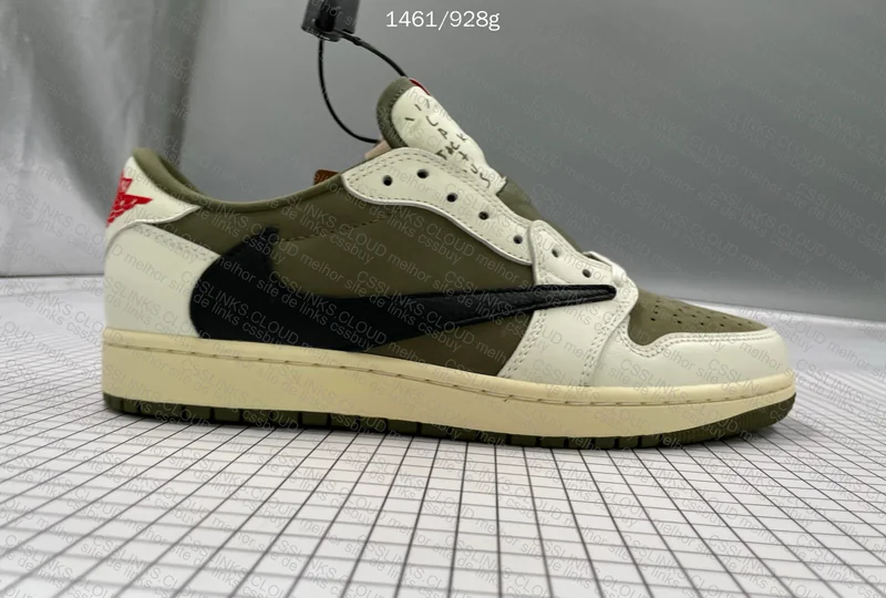 AJ1 travis medium olive 4