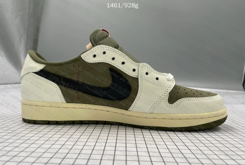 AJ1 travis medium olive 6