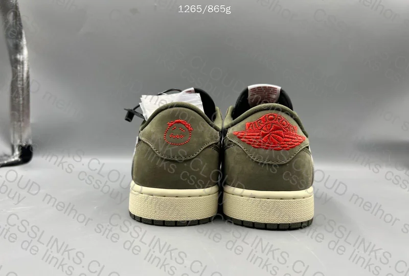 Aj1 TS Low - Black Olive 2