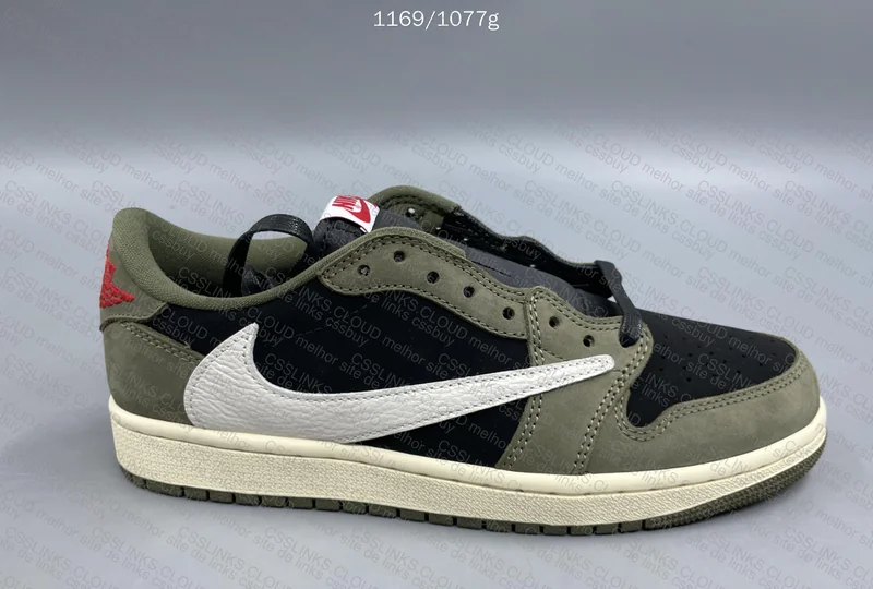 Aj1 TS Low - Black Olive 2