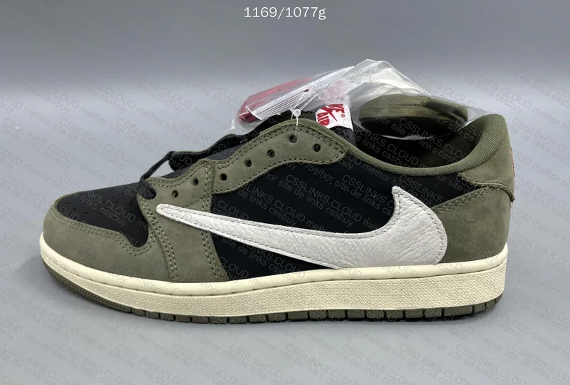 Aj1 TS Low - Black Olive 3