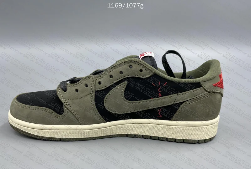 Aj1 TS Low - Black Olive 6