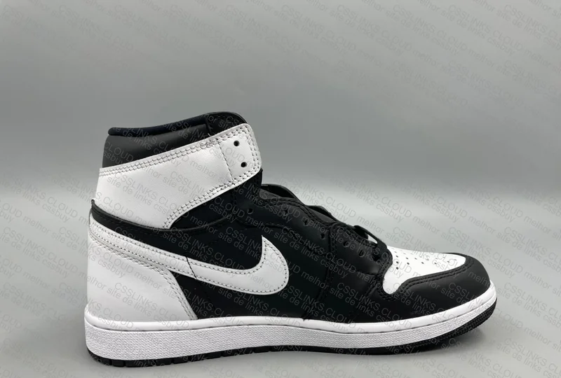 AJ1 WHITE BLACK 6