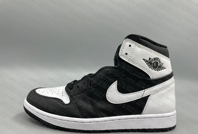 AJ1 WHITE BLACK 8