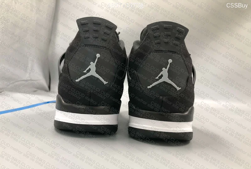 AJ4 Black Canvas