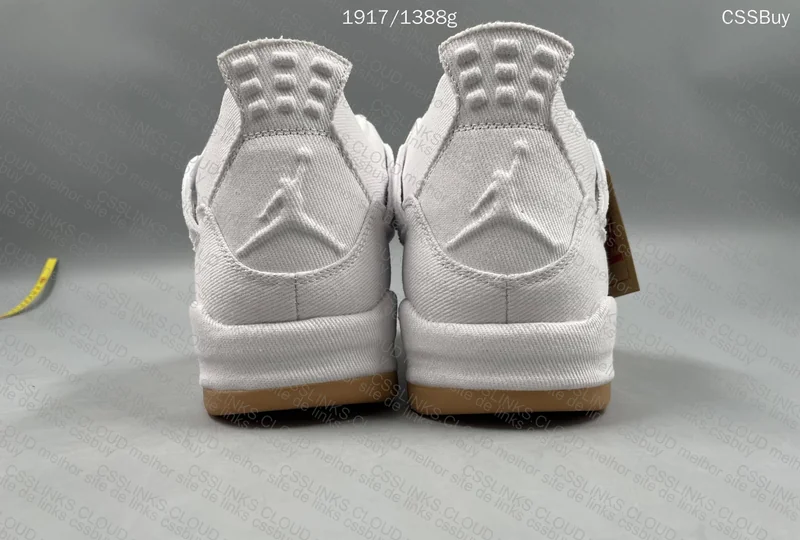 AJ4 Levis White 4