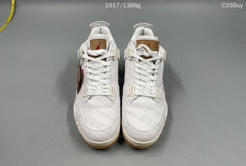 AJ4 Levis White 6