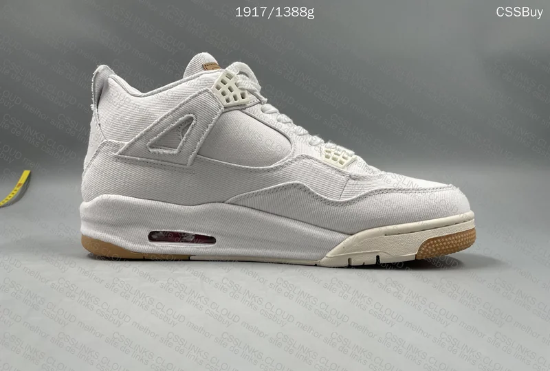 AJ4 Levis White 7