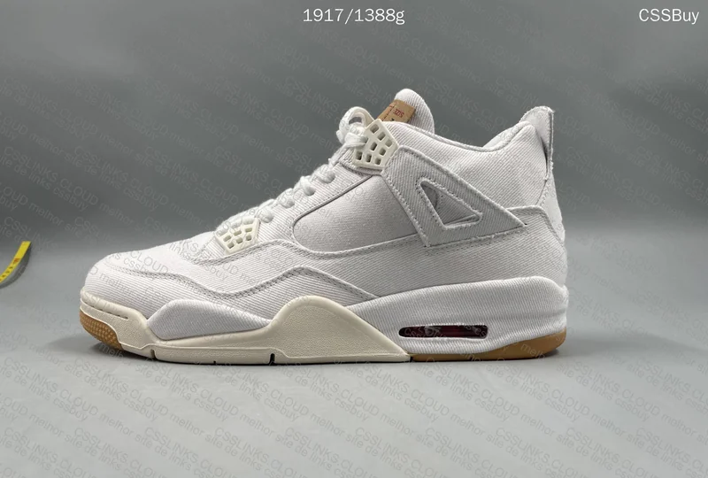 AJ4 Levis White 8