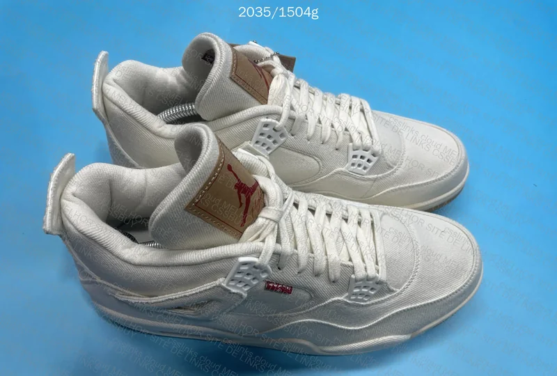 Aj4 levis “white denim”