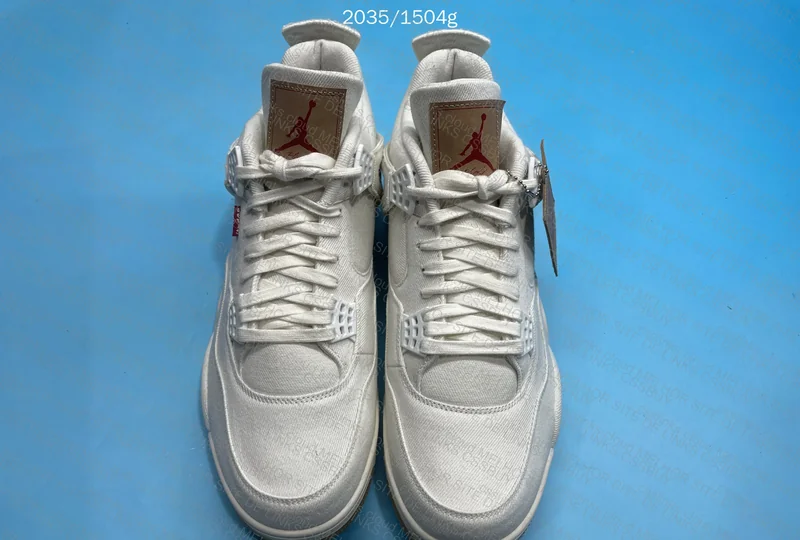 Aj4 levis “white denim” 2