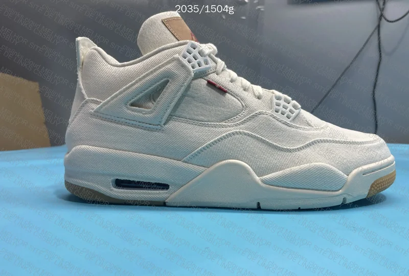 Aj4 levis “white denim” 4