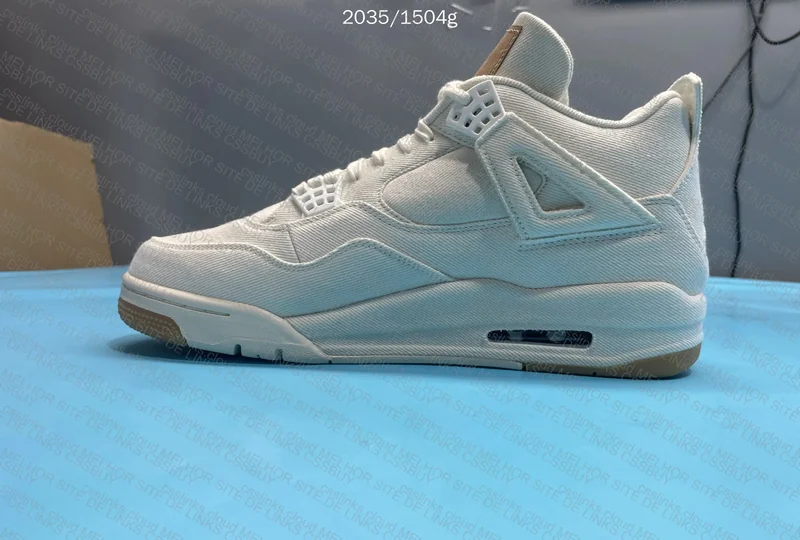 Aj4 levis “white denim” 6
