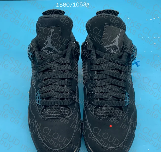 AJ4 Black Baratin