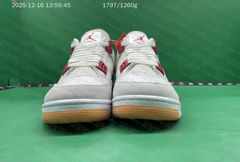 AJ4 WHITE/RED SB 2