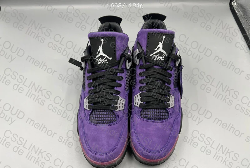 AJ4 x TS Purple Suede 5