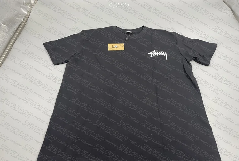 Help Stussy Shattered Black Shirt with Measurements (Crooked Print)