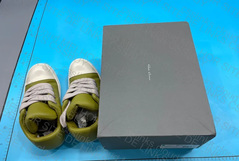 ANDYMADE RICK OWENS JUMBO LACE PADDED RAMONES GREEN