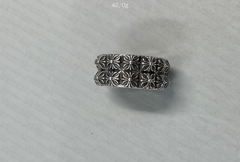 Chrome Hearts Pete Punk Double Band Ring