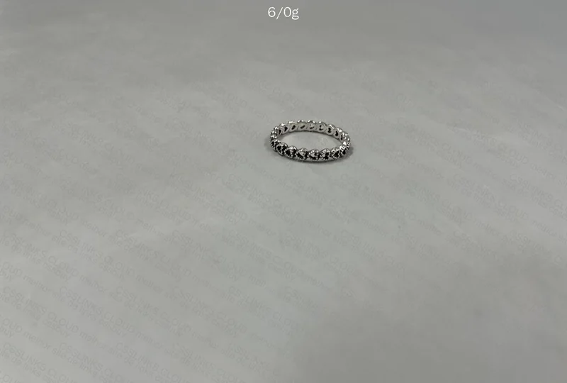 Pandora Band of Hearts Silver Ring 2