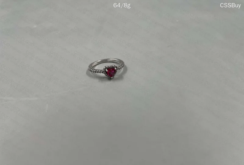 Pandora Sparkling Red Heart Ring 2