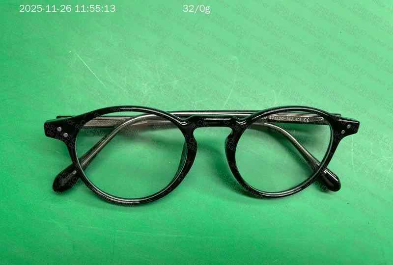 Round TR90 Eyeglass Frame + Blue Light Protection