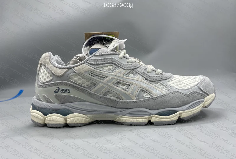 Asics gel NYC ivory/mid gray 5
