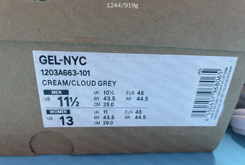 Asics NYC Cream/Cloud Grey Gl? 2