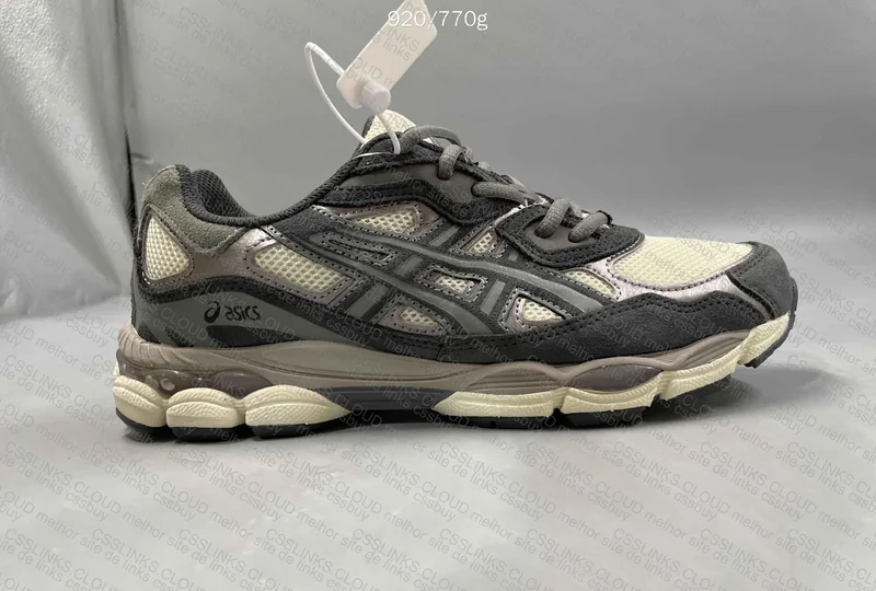 Asics NYC Cream and Gray 3