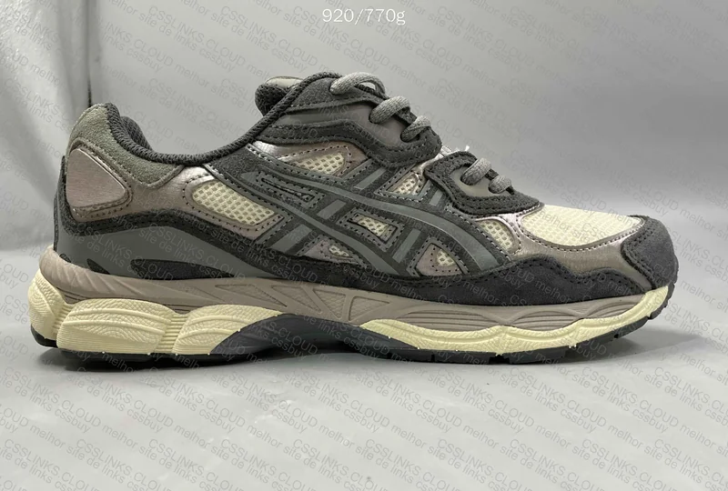 Asics NYC Cream and Gray 5