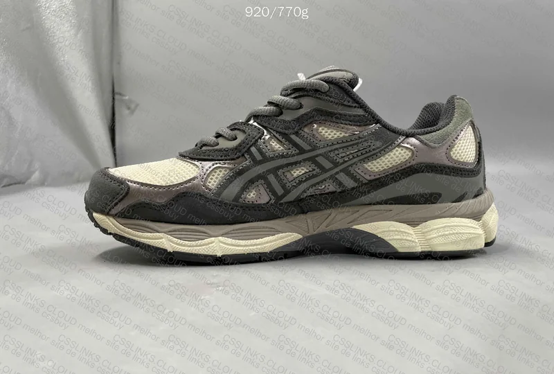 Asics NYC Cream and Gray 6