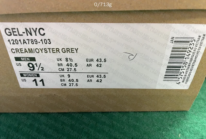 Asics nyc oyster gray 8