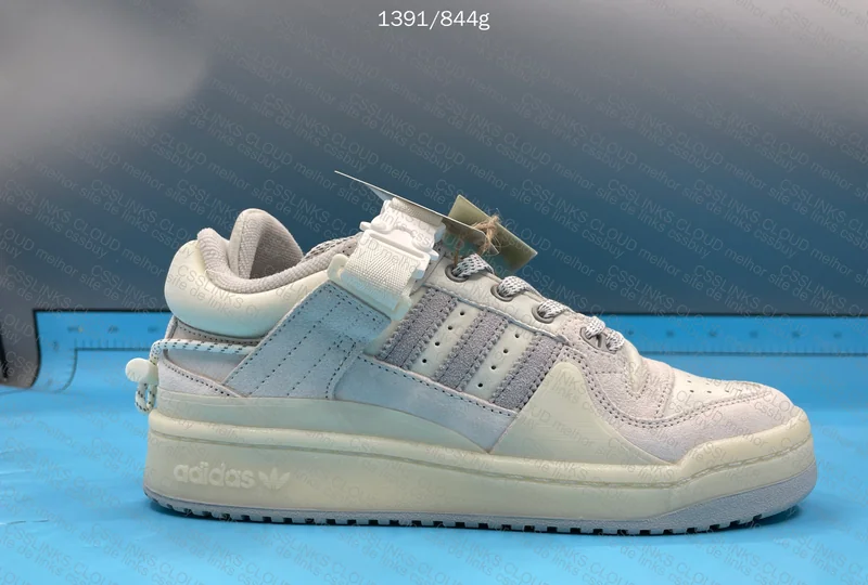 Bad Bunny x Adidas Forum Buckle Low White 4