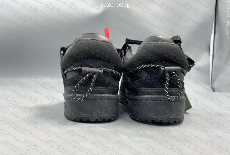 bad bunny x adidas forum low black