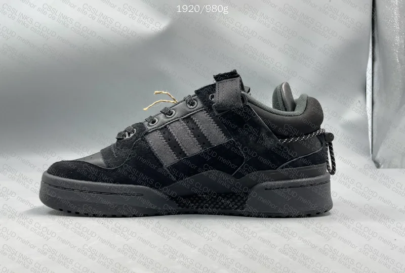 bad bunny x adidas forum low black 7