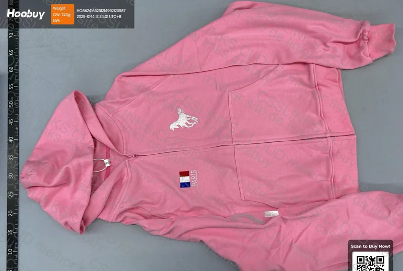 Balenciaga AW22 Pink Polo Hoodie 2