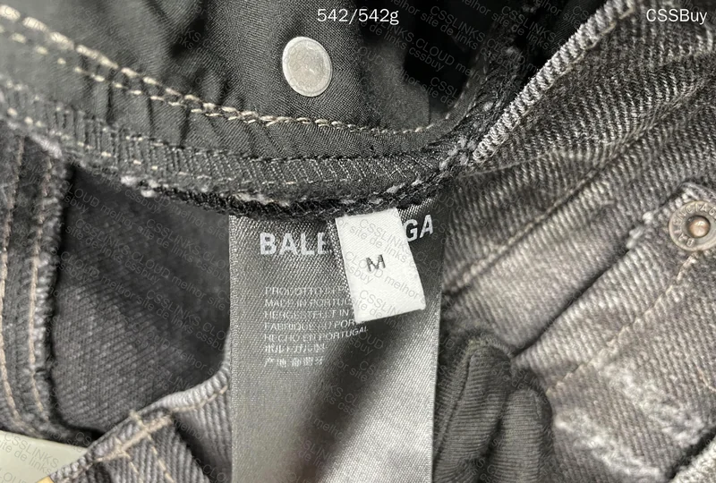 Balenciaga Black Distressed Denim Shorts 3