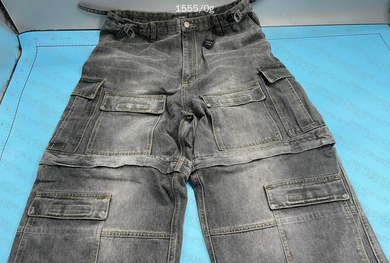 balenciaga denim cargo 2