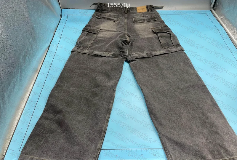 balenciaga denim cargo 4