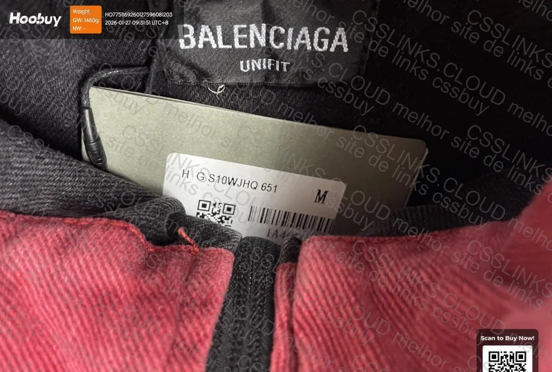 Balenciaga Denim Track Jacket 3